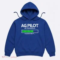 Crop Duster Ag Pilot In Progress Please Wait… Gift Hoodie thumb 0