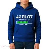 Crop Duster Ag Pilot In Progress Please Wait… Gift Kids Hoodie thumb 4