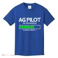 Crop Duster Ag Pilot In Progress Please Wait… Gift Kids T-Shirt thumb 0
