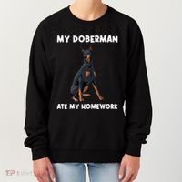 Cool Doberman Art For Dog Breed Doberman Pinscher Women's Sweatshirt thumb 0
