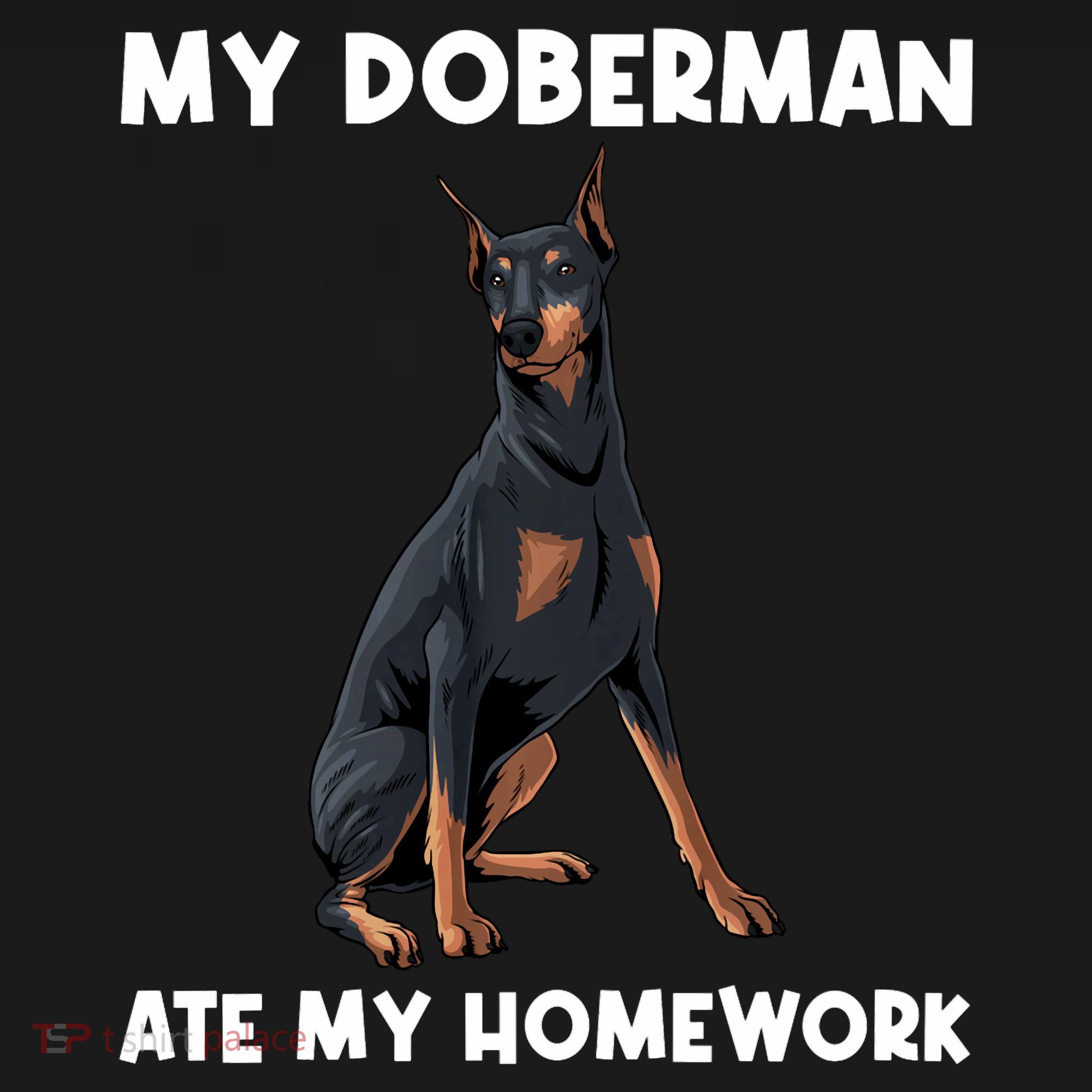 Cool Doberman Art For Dog Breed Doberman Pinscher Doggie Tank