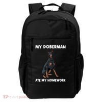 Cool Doberman Art For Dog Breed Doberman Pinscher Backpack thumb 0