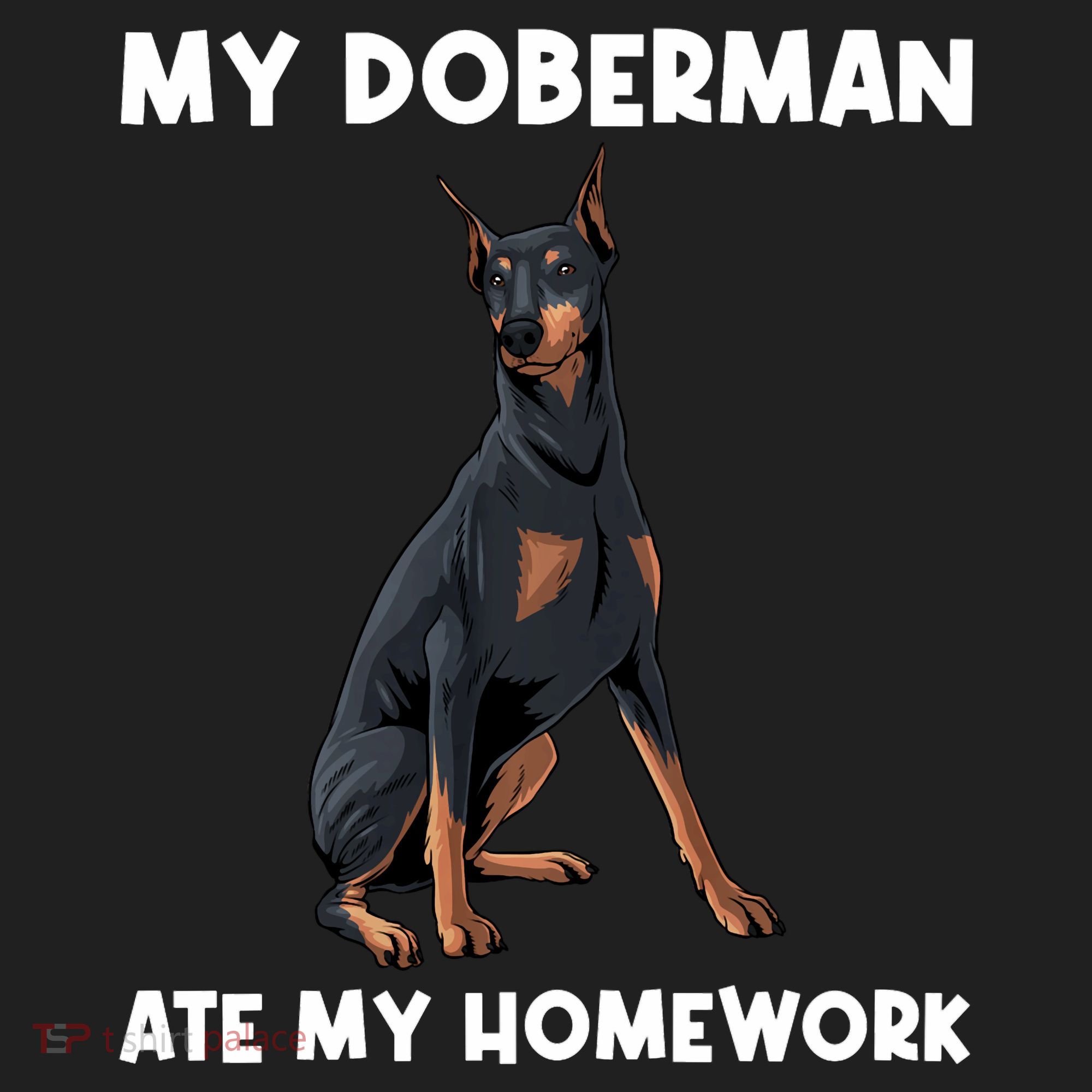 Cool Doberman Art For Dog Breed Doberman Pinscher Beanie