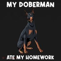 Cool Doberman Art For Dog Breed Doberman Pinscher Women's Hoodie thumb 2