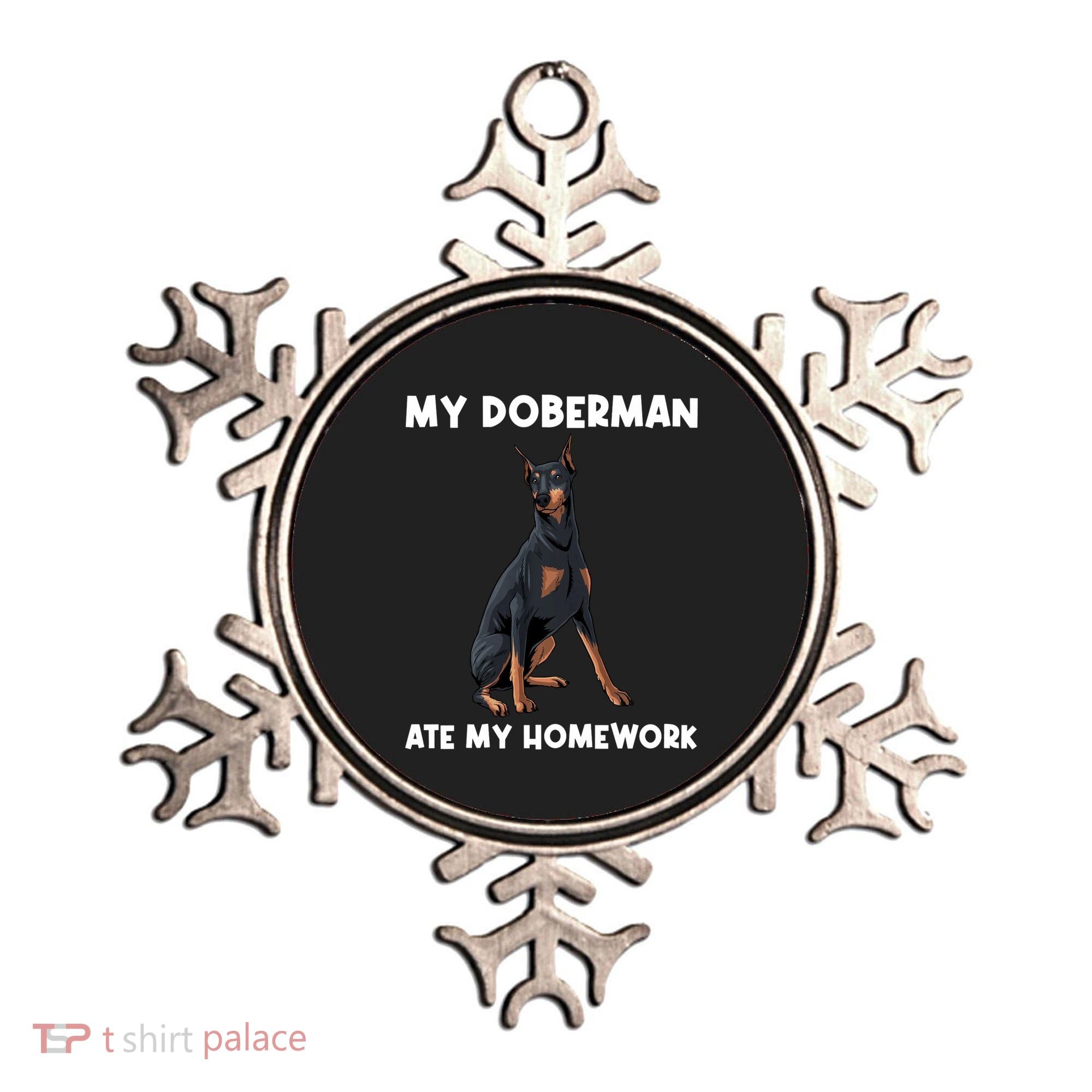 Cool Doberman Art For Dog Breed Doberman Pinscher Ornament