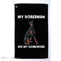 Cool Doberman Art For Dog Breed Doberman Pinscher Golf Towel thumb 0