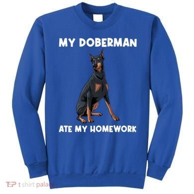 Cool Doberman Art For Dog Breed Doberman Pinscher Sweatshirt