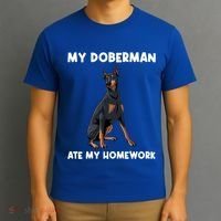 Cool Doberman Art For Dog Breed Doberman Pinscher T-Shirt thumb 3