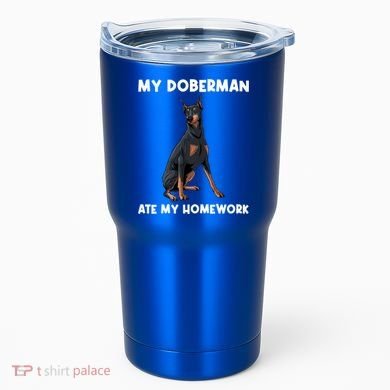 Cool Doberman Art For Dog Breed Doberman Pinscher Tumbler