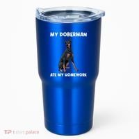 Cool Doberman Art For Dog Breed Doberman Pinscher Tumbler thumb 0