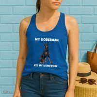 Cool Doberman Art For Dog Breed Doberman Pinscher Women's Tank Top thumb 2
