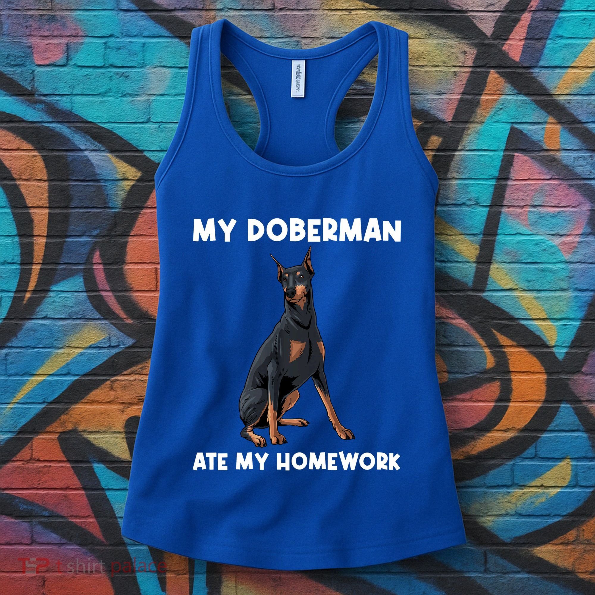 Cool Doberman Art For Dog Breed Doberman Pinscher Women's Tank Top