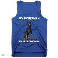 Cool Doberman Art For Dog Breed Doberman Pinscher Tank Top thumb 0