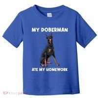 Cool Doberman Art For Dog Breed Doberman Pinscher Toddler T-Shirt thumb 0