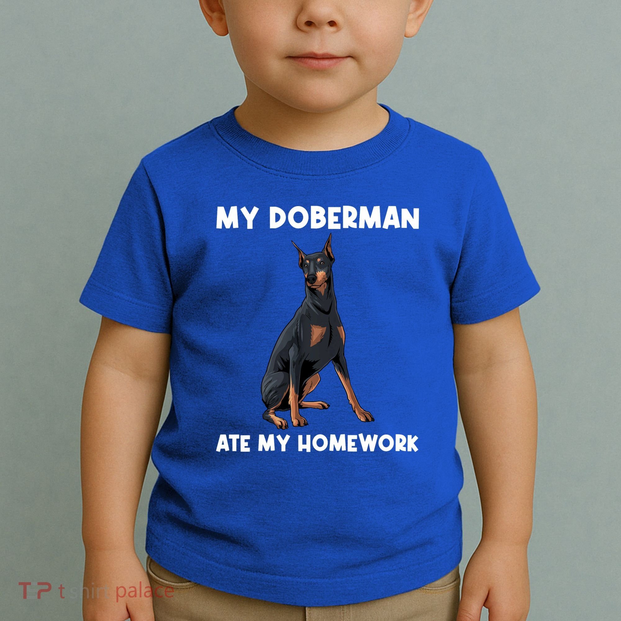 Cool Doberman Art For Dog Breed Doberman Pinscher Toddler T-Shirt