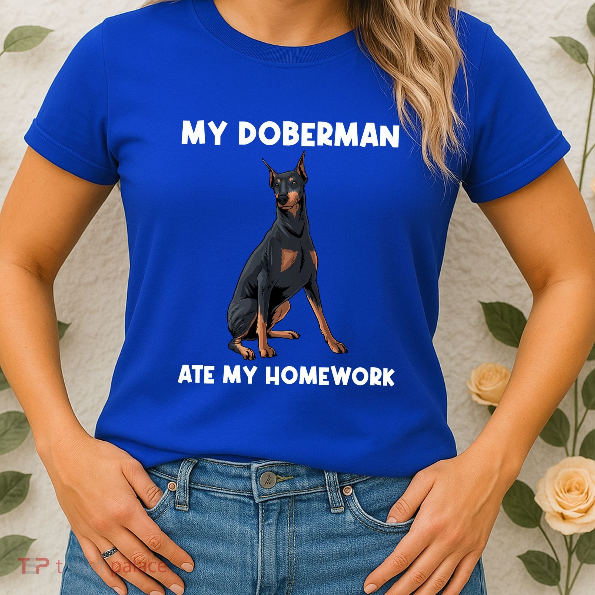 Cool Doberman Art For Dog Breed Doberman Pinscher Women's T-Shirt