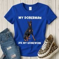 Cool Doberman Art For Dog Breed Doberman Pinscher Women's T-Shirt thumb 3