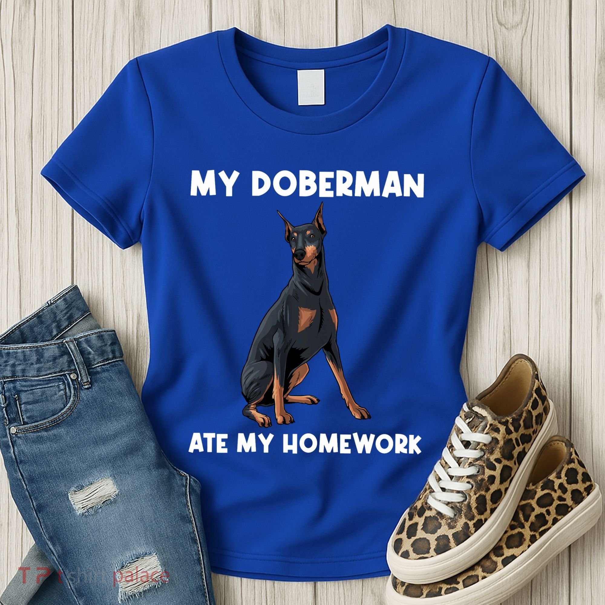 Cool Doberman Art For Dog Breed Doberman Pinscher Women's T-Shirt