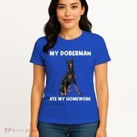 Cool Doberman Art For Dog Breed Doberman Pinscher Women's T-Shirt thumb 4