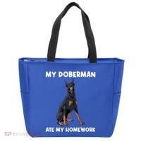 Cool Doberman Art For Dog Breed Doberman Pinscher Tote Bag thumb 0