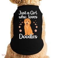 Cute Doodle Art For Women Mom Golden Doodle Dog Lovers Doggie Tank thumb 0