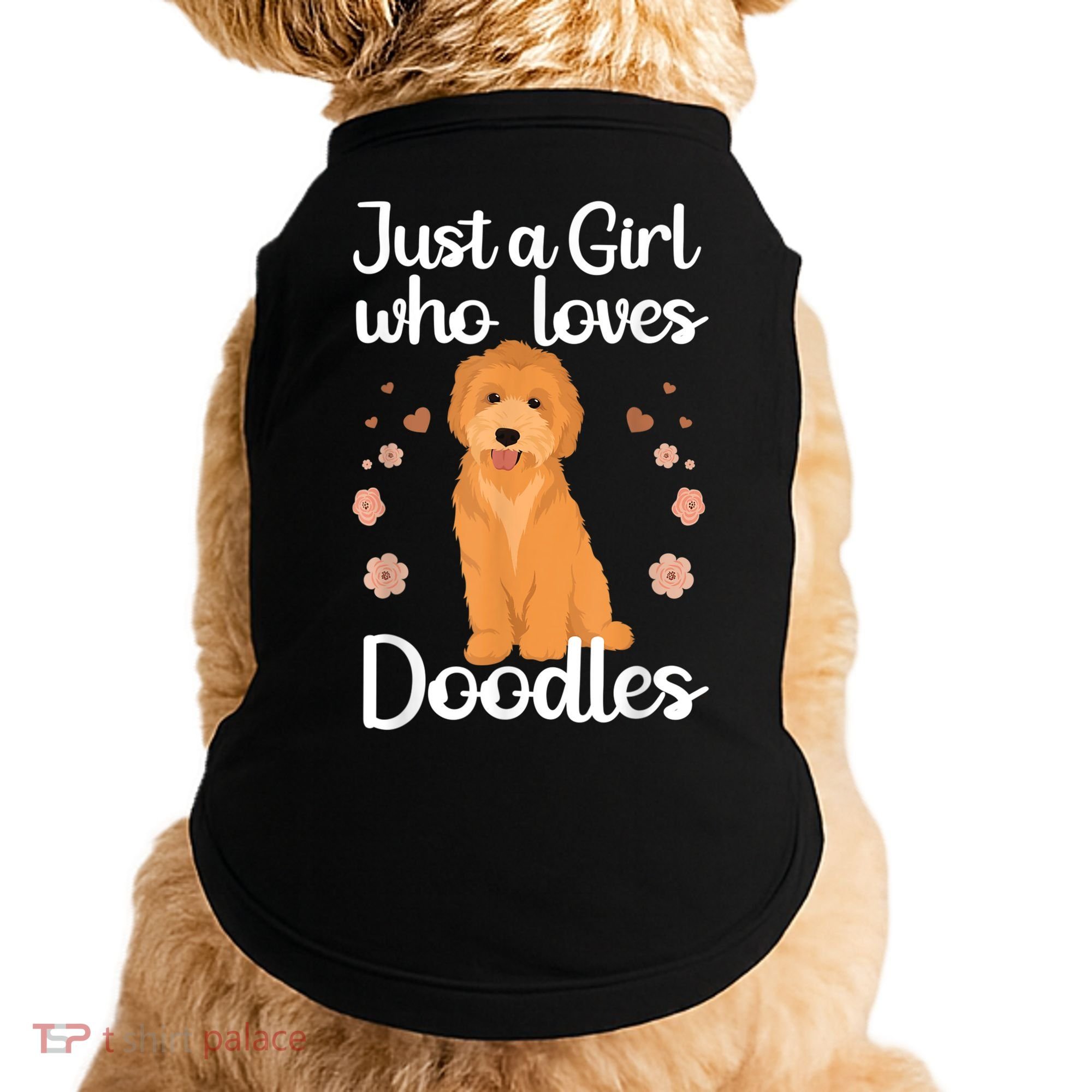 Cute Doodle Art For Women Mom Golden Doodle Dog Lovers Doggie Tank