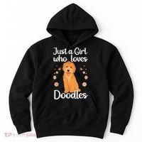 Cute Doodle Art For Women Mom Golden Doodle Dog Lovers Hoodie thumb 0