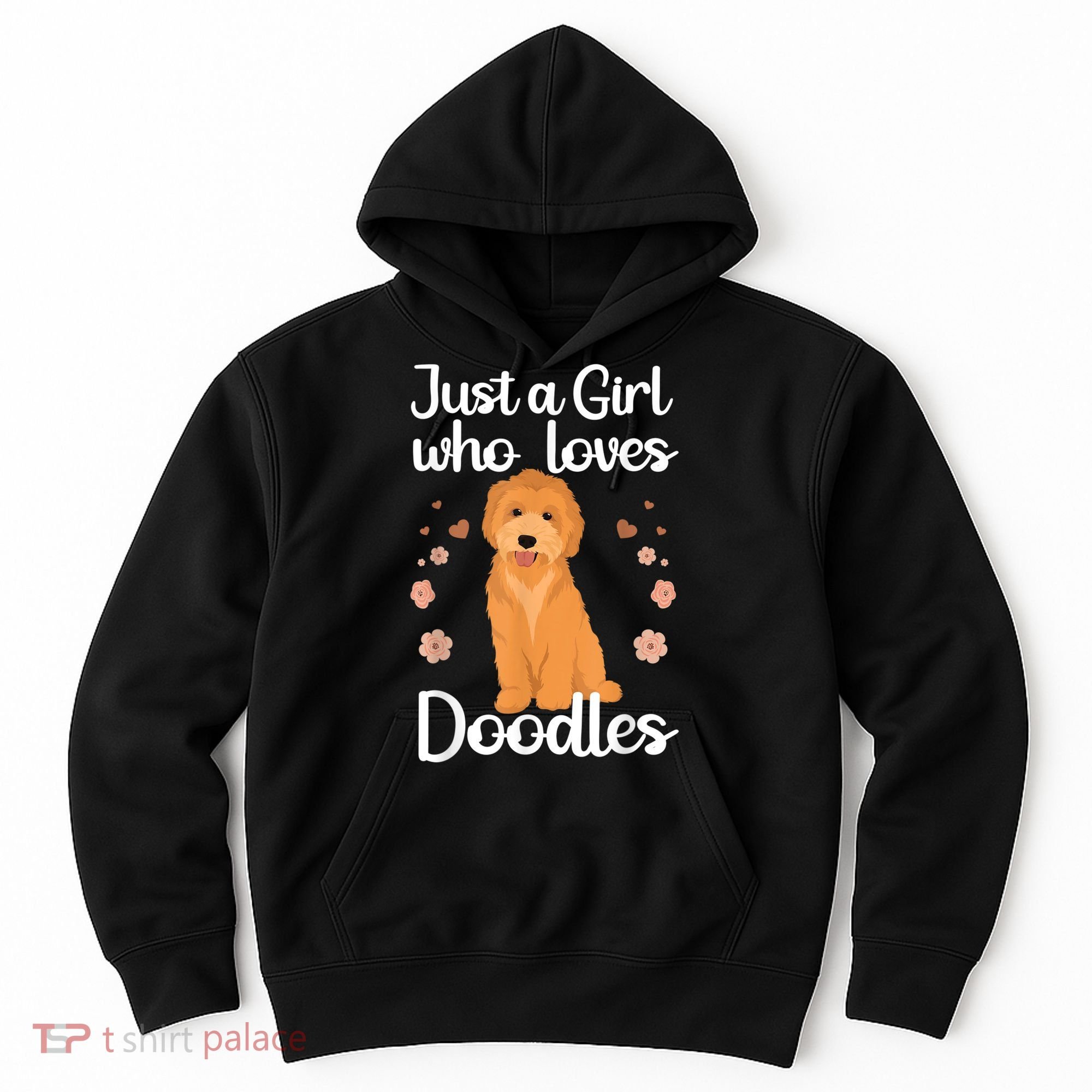 Cute Doodle Art For Women Mom Golden Doodle Dog Lovers Hoodie