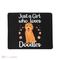 Cute Doodle Art For Women Mom Golden Doodle Dog Lovers Mousepad thumb 0