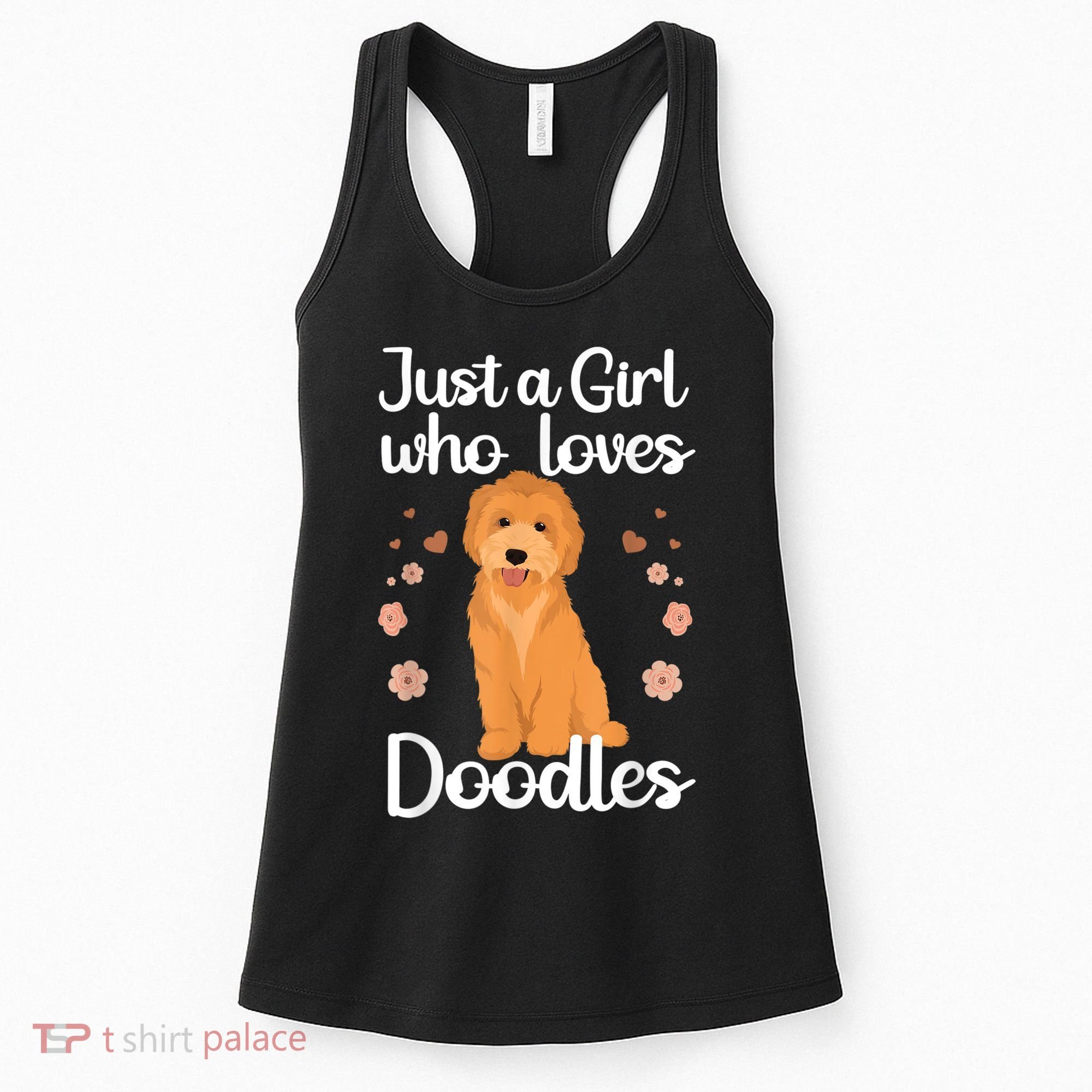 Cute Doodle Art For Women Mom Golden Doodle Dog Lovers Women's Tank Top