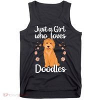 Cute Doodle Art For Women Mom Golden Doodle Dog Lovers Tank Top thumb 0