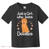 Cute Doodle Art For Women Mom Golden Doodle Dog Lovers Toddler T-Shirt thumb 0