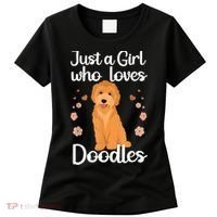 Cute Doodle Art For Women Mom Golden Doodle Dog Lovers Women's T-Shirt thumb 0