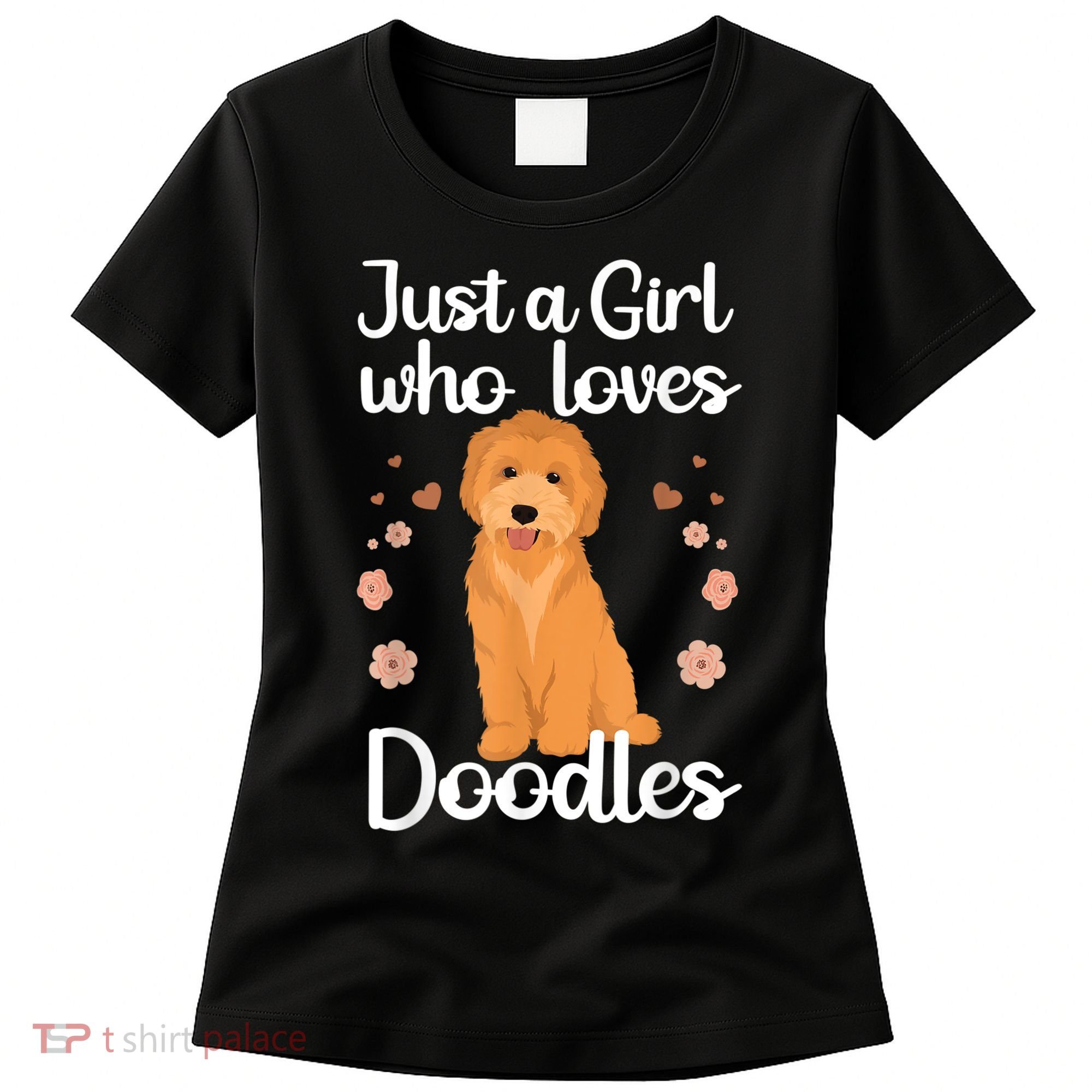 Cute Doodle Art For Women Mom Golden Doodle Dog Lovers Women's T-Shirt