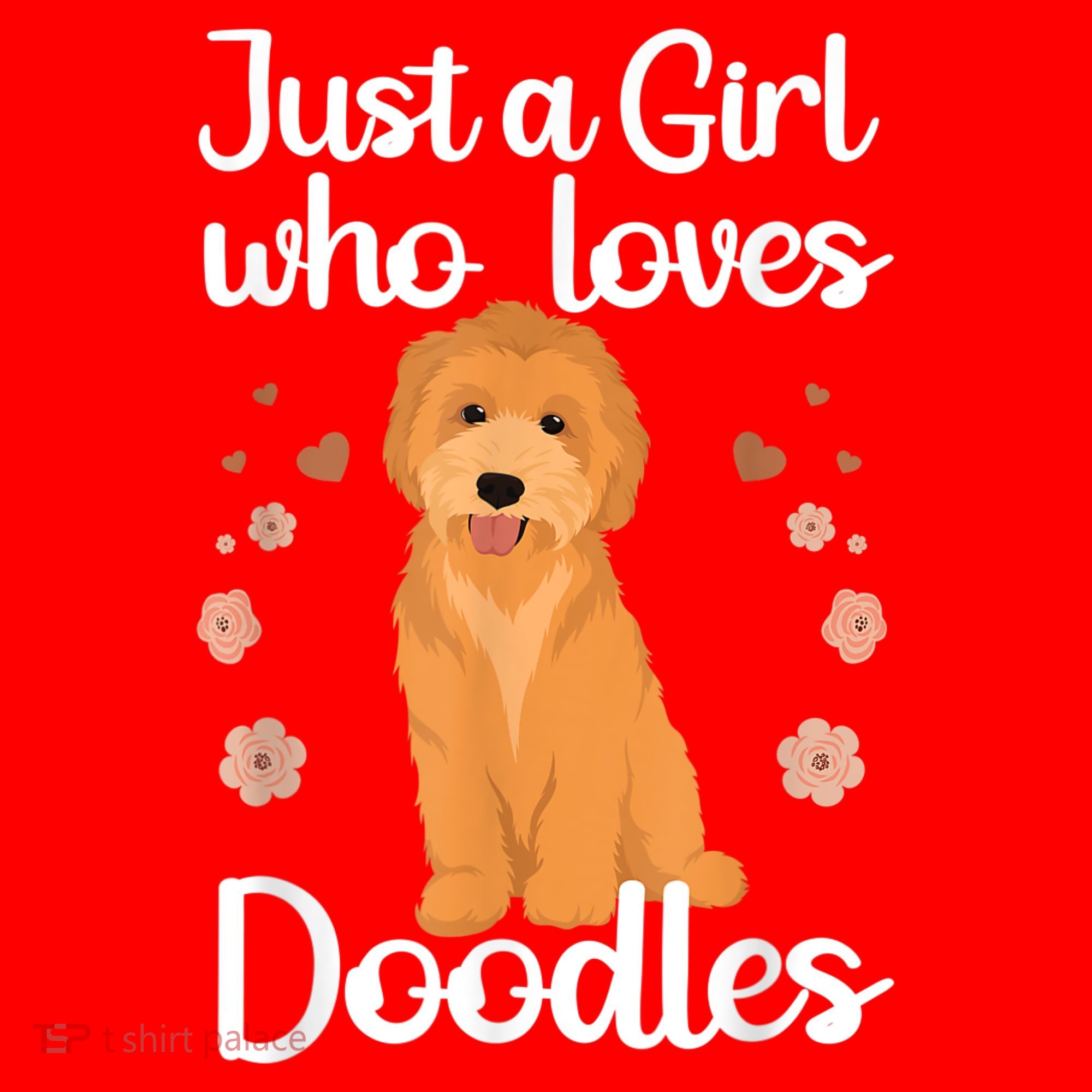 Cute Doodle Art For Women Mom Golden Doodle Dog Lovers Santa Hat