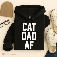 Cat Dad AF TShirt For Dads Of Cats Hoodie thumb 4