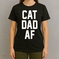 Cat Dad AF TShirt For Dads Of Cats T-Shirt thumb 4