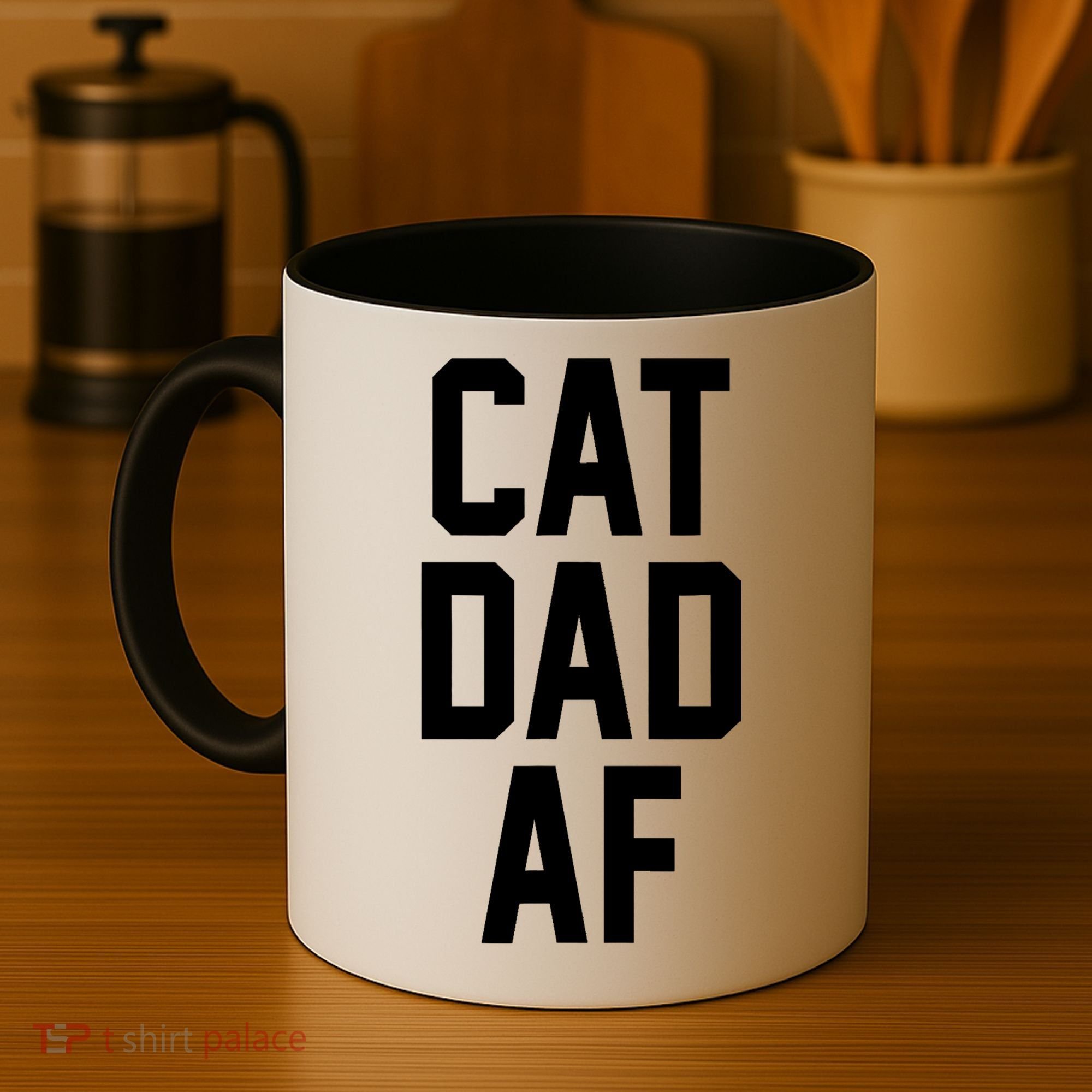 Cat Dad AF TShirt For Dads Of Cats Coffee Mug