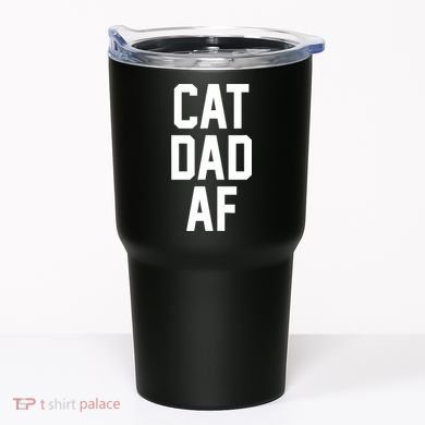 Cat Dad AF TShirt For Dads Of Cats Tumbler