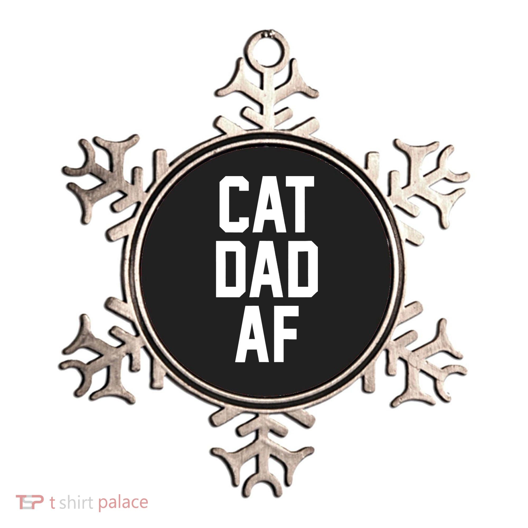 Cat Dad AF TShirt For Dads Of Cats Ornament