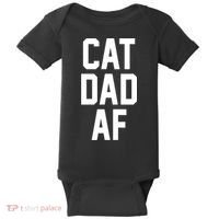 Cat Dad AF TShirt For Dads Of Cats Baby Bodysuit thumb 0