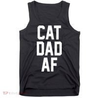 Cat Dad AF TShirt For Dads Of Cats Tank Top thumb 0