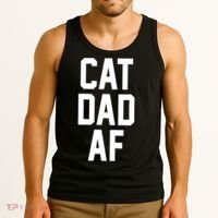 Cat Dad AF TShirt For Dads Of Cats Tank Top thumb 3