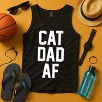 Cat Dad AF TShirt For Dads Of Cats Tank Top thumb 4