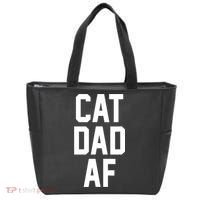 Cat Dad AF TShirt For Dads Of Cats Tote Bag thumb 0