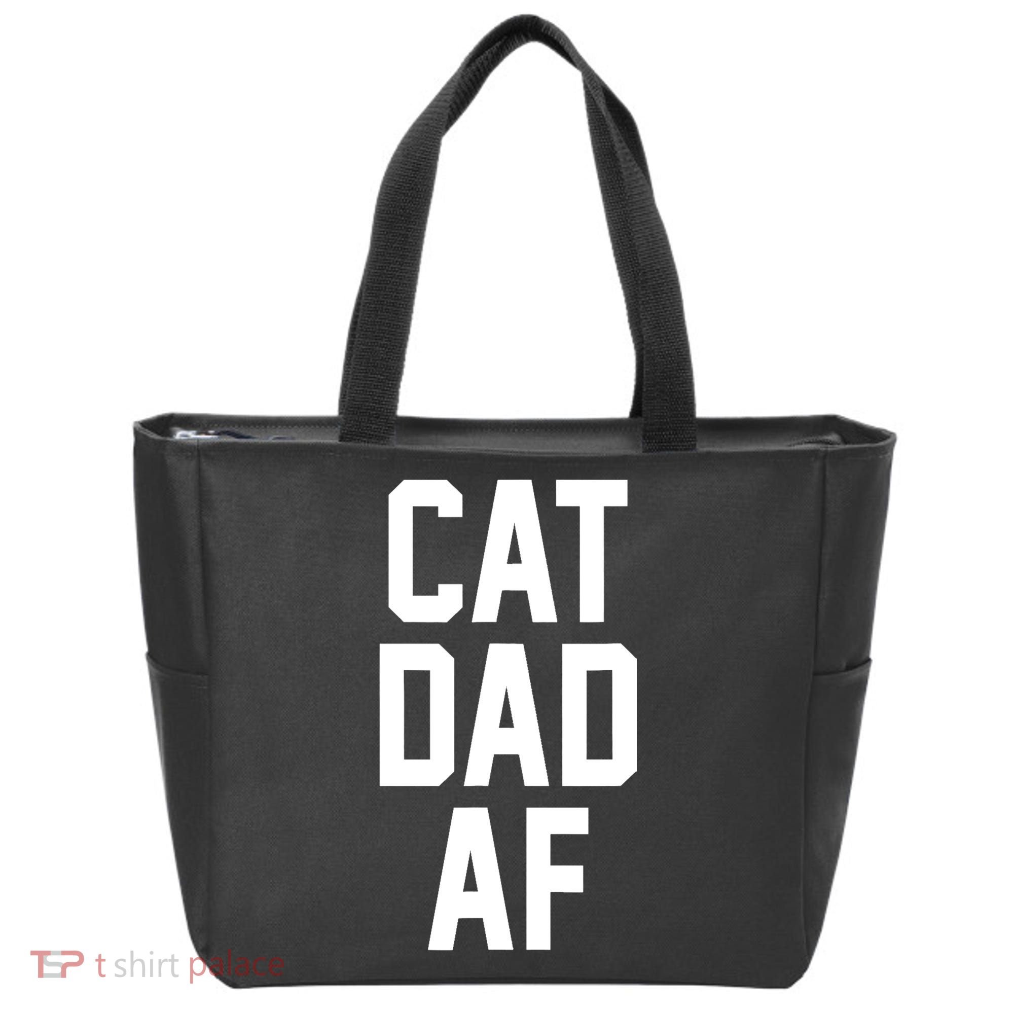 Cat Dad AF TShirt For Dads Of Cats Tote Bag