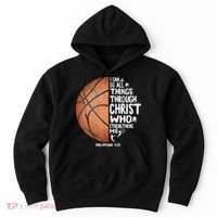 Can Do All Things Through Christ Philippians 4:13 Basketball Hoodie thumb 0
