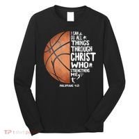 Can Do All Things Through Christ Philippians 4:13 Basketball Long Sleeve Shirt thumb 0