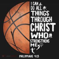 Can Do All Things Through Christ Philippians 4:13 Basketball Long Sleeve Shirt thumb 2