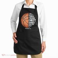 Can Do All Things Through Christ Philippians 4:13 Basketball Apron thumb 2